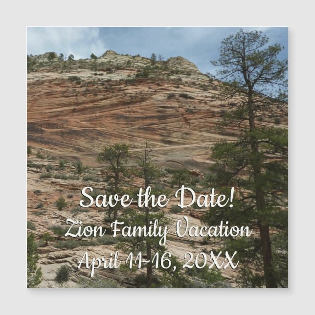 Paredes de rock en el Parque Nacional de Zion (Anverso)