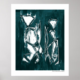 Pareja Arte Abstracto Contemporáneo MC Belkadi 16x