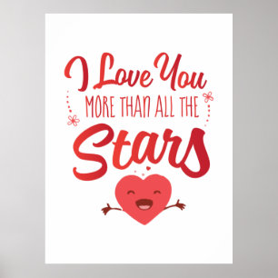 Pareja Arte Que Te Amo Más Que Todas Las Estrellas