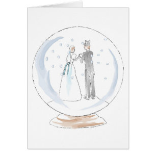 Pareja Boda de Globe de Nieve