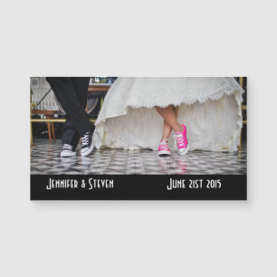 Pareja boda en un estilo retro 50 diner