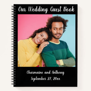 Pareja Boda personalizada de libro de invitado