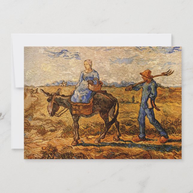 Pareja campesina por invitación de Vincent van Gog (Anverso)