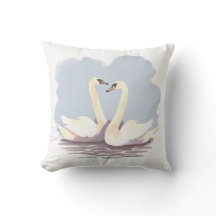 Pareja Cisne Llanto almohada