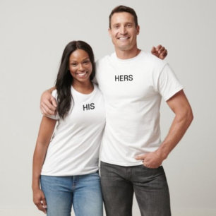 Pareja coincidente de camiseta HERS