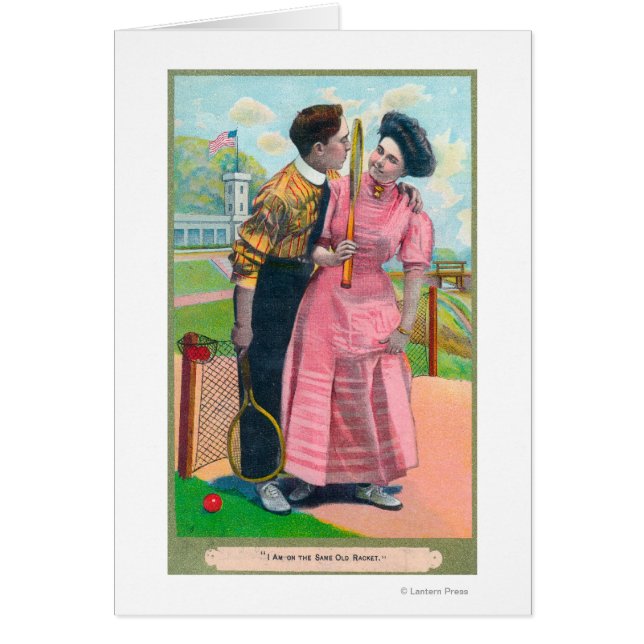 Pareja con Tennis GearMisma antigua chaqueta (Frente)