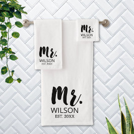 Pareja de aniversario de boda con letra de pincel