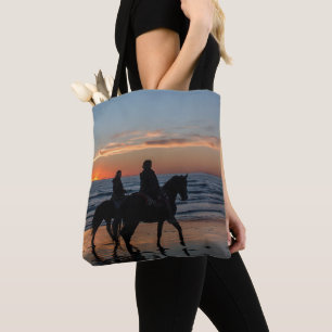 Pareja De Caballos En La Playa Al Azar La Bolsa De