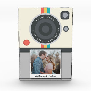 Pareja de cámara instantánea Foto única boda 