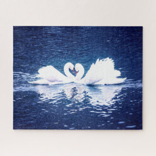 Pareja de cisne amorosa, rompecabezas