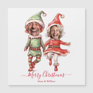 Pareja de elfos de Navidad