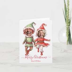 Pareja de elfos de Navidad