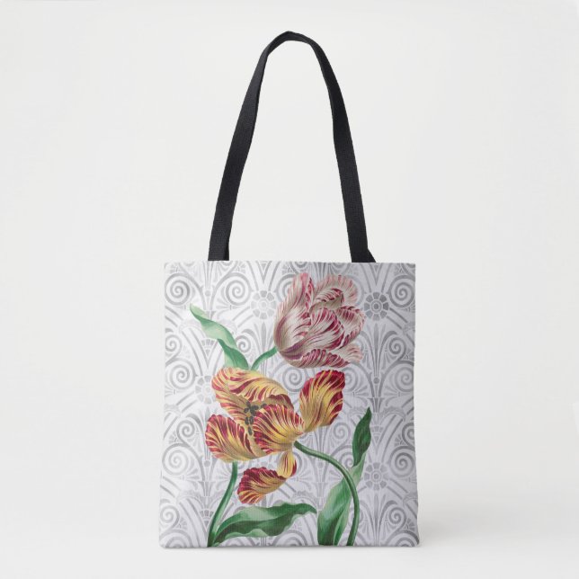 Pareja de época de flores de tulipán Bonito Bolsa  (Anverso)