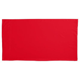 Pareja de Fundas de almohada de tamaño King Rojo