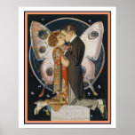 Pareja de mariposa Art Deco Impresión 16 x 20<br><div class="desc">Impresión artística de la pareja mariposa de Joseph Leyendecker.</div>