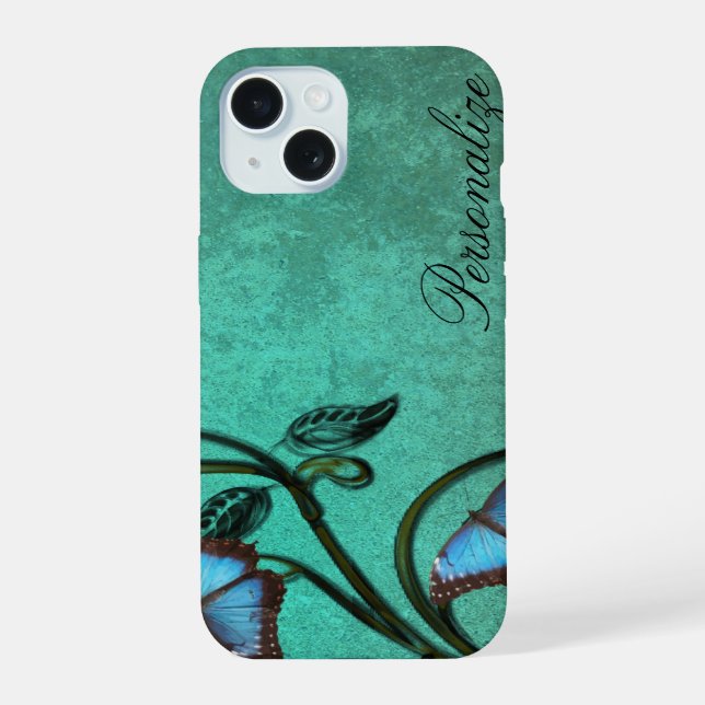 Pareja de mariposa verde azulada (Reverso )