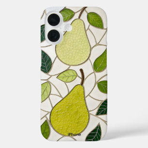 Pareja de mosaico manchado iphone 16 funda