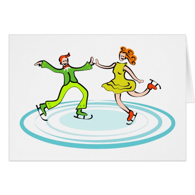 Pareja de patinaje sobre hielo (Anverso (Horizontal))
