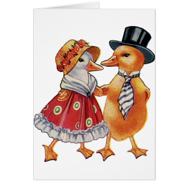Pareja de pato vintage (Frente)