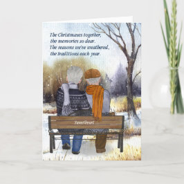 Pareja de por vida Navidad Anciano Pareja Gay Inve