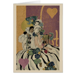 Pareja de San Valentín Mardi Gras