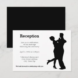 Pareja de Silueta Moderna - Invitación de Recepció