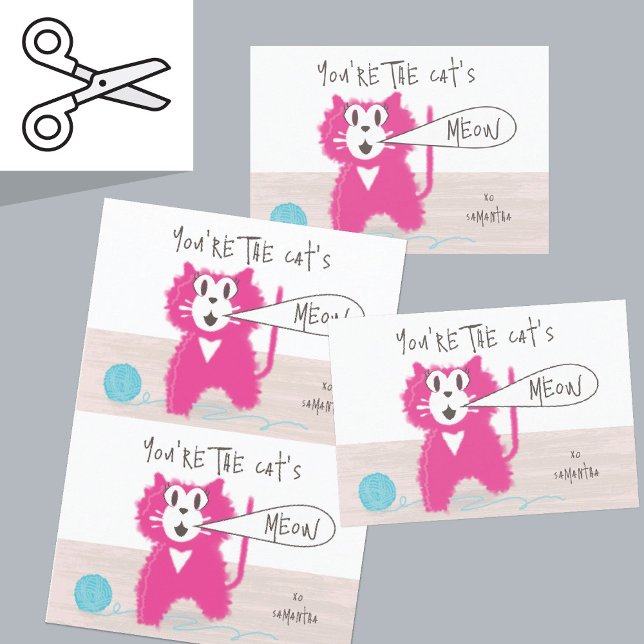 Pareja de tarjetas de Bonito Kitty Valentine (Subido por el creador)