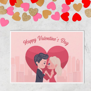 Pareja enamorada - Tarjeta El día de San Valentín