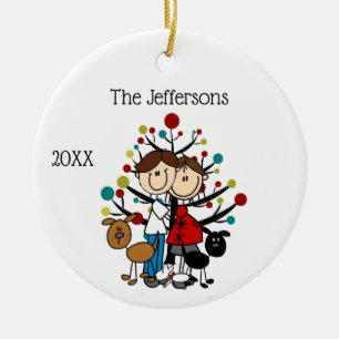 Pareja Expectativa Personalizada Con Ornamento De