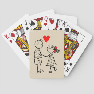 Pareja Linda Jugando Cartas