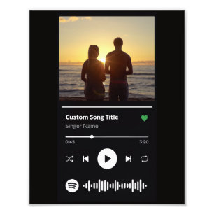 Pareja Moderna Foto Personalizada Cualquier Canció