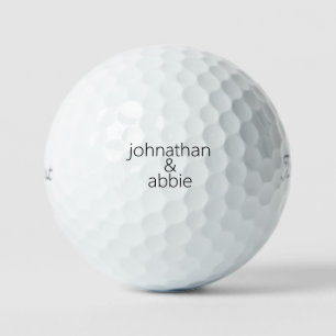 Pareja Monograma Nombres Titleist Pro VI Bolas de 