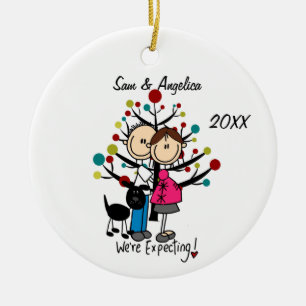 Pareja personalizado Expectativa Con Ornamento De
