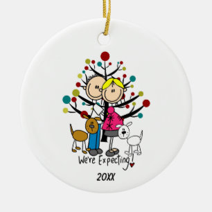 Pareja personalizado Expectativa Con Ornamento De