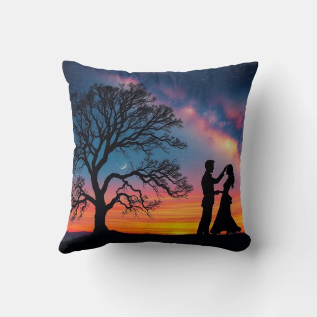 Pareja Romántica & Almohada de Tigre de Granada (Reverso)