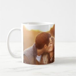 Pareja romántica besándose - Taza con foto