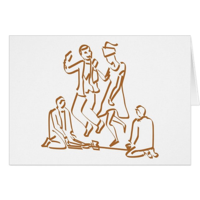 Pareja saltando la habitación (Anverso (Horizontal))