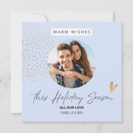 Pareja sencilla foto festiva Navidad vacaciones