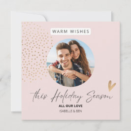 Pareja sencilla foto festiva Navidad vacaciones