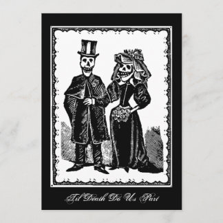Pareja Skeleton - Invitación
