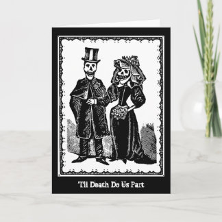 Pareja Skeleton - Tarjeta (Personalizar)