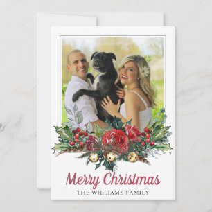 Pareja y perro Navidad Foto Botánica
