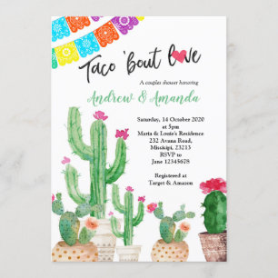 Parejas Bodas Ducha Invitación Fiesta