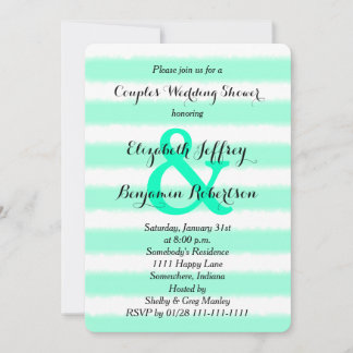 Parejas Codo Boda Ducha Invitación Agua