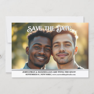 Parejas compromiso boda invitación gays
