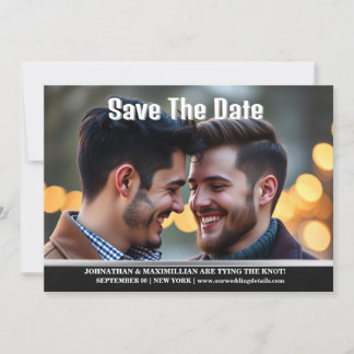 Parejas involucradas lgbtq invitación hombres gays