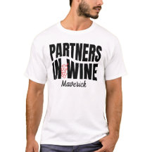 Parejas Modernas Compañeros en el Vino Camiseta