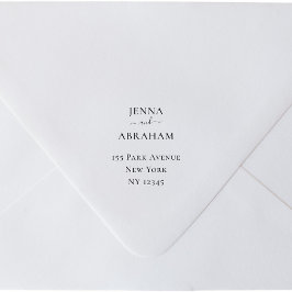 Parejas Nombres Devolver dirección Sello de goma