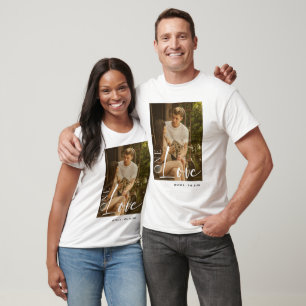 Parejas personalizados Foto Camiseta Personalizada