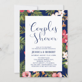 Parejas Tropicales Modernas Invitación a la ducha 